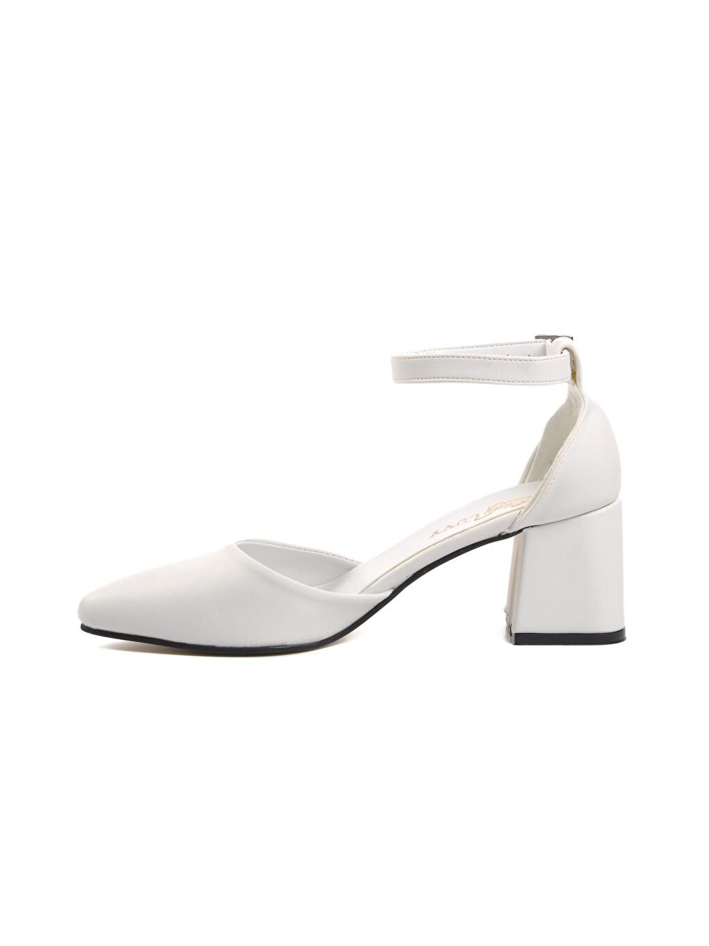 918 Beyaz Kadın Topuklu Ayakkabı-1