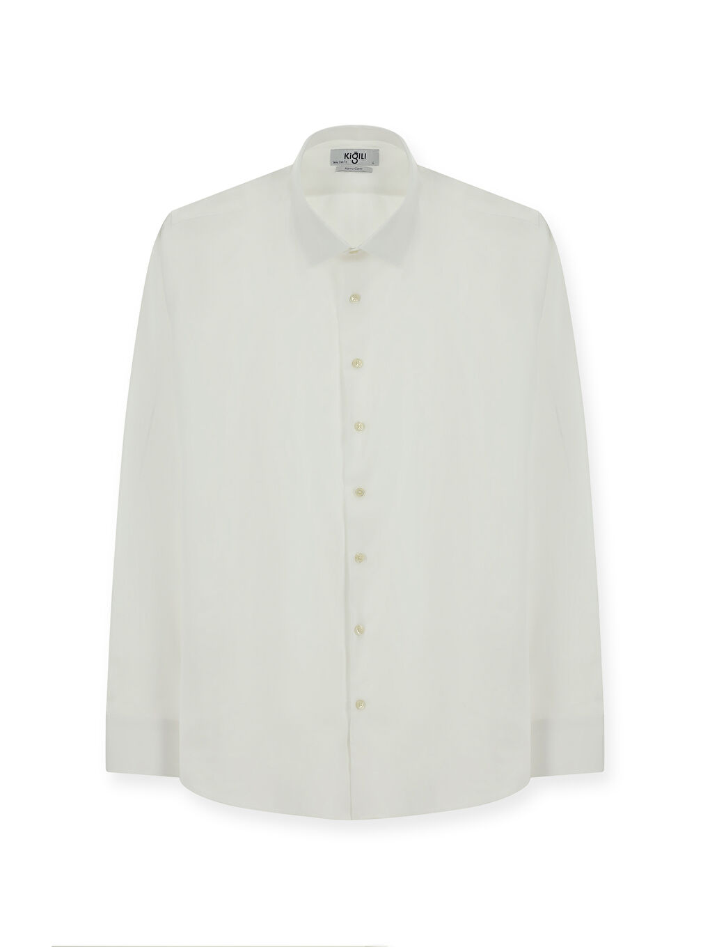 Beyaz Uzun Kol Klasik Pamuk Gömlek-4