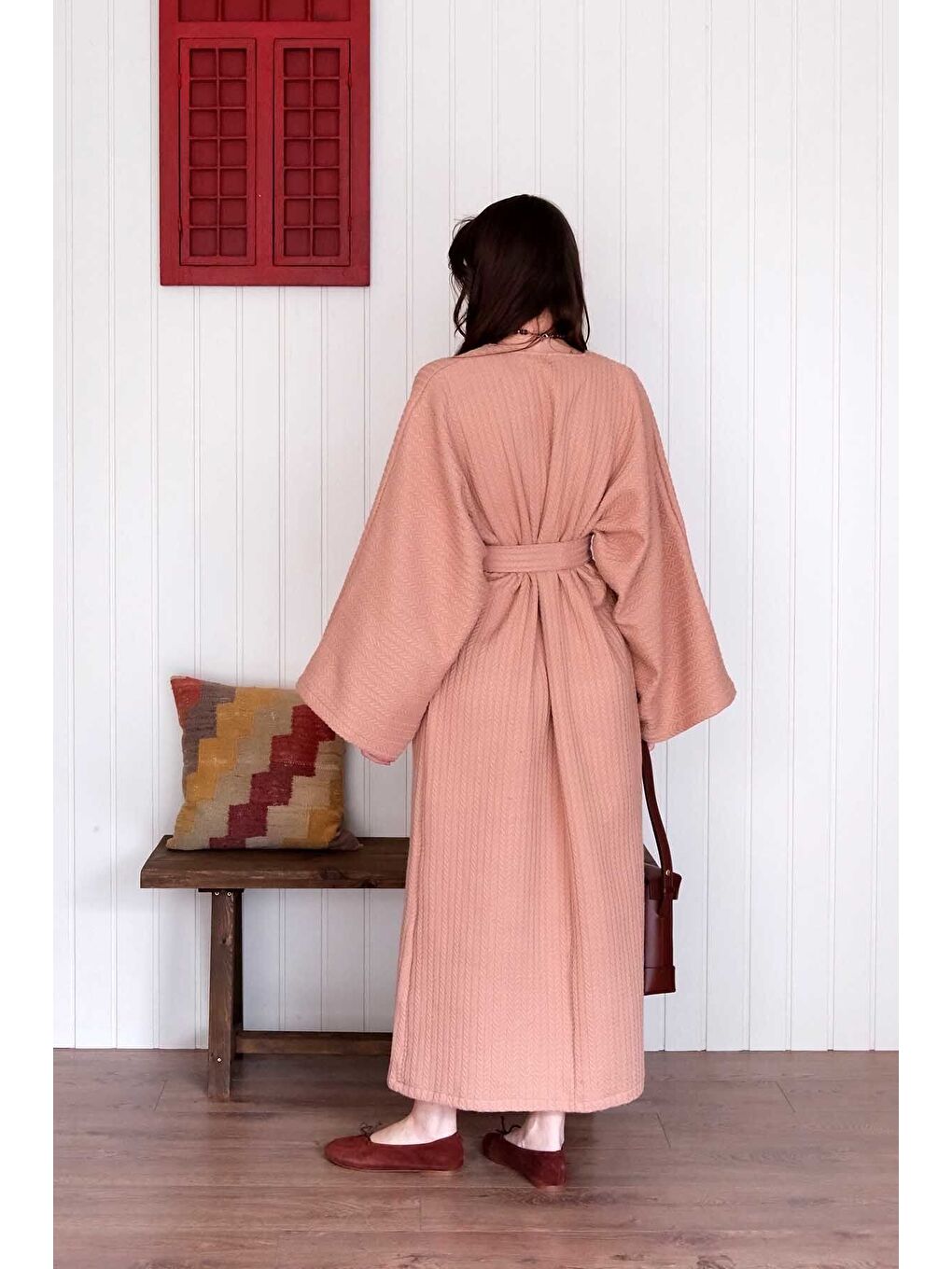 Bej Karamel Triko Elbise-7