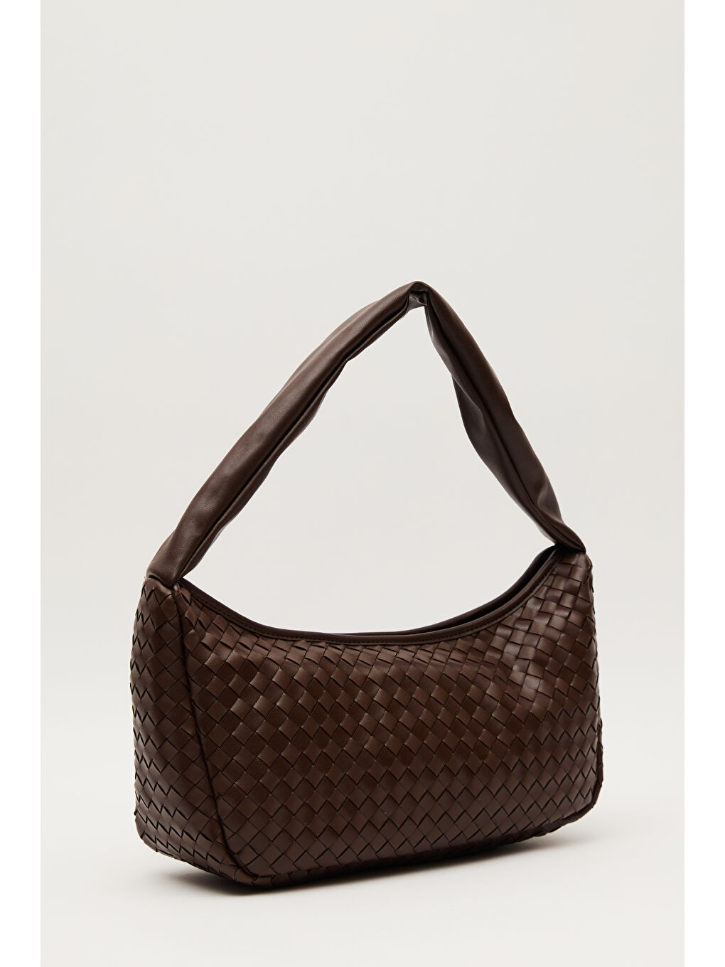 Kahverengi Frances Örgü Oval Çanta Acı Kahve-5