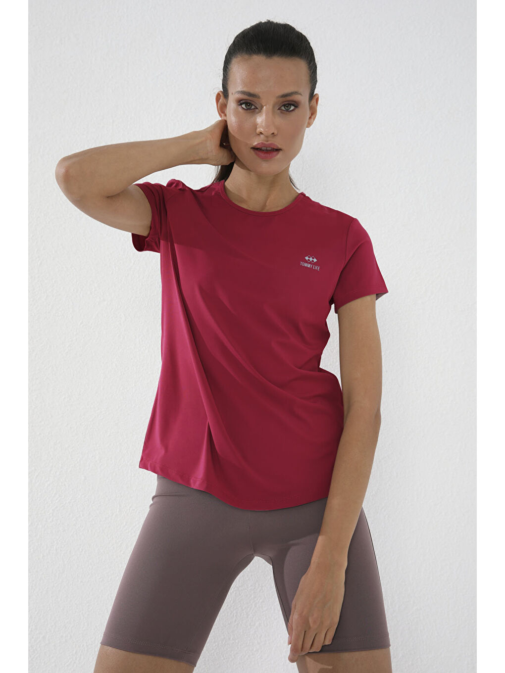 Viva Kırmızı Basic Kısa Kol Standart Kalıp O Yaka Kadın T-Shirt - 97144-3