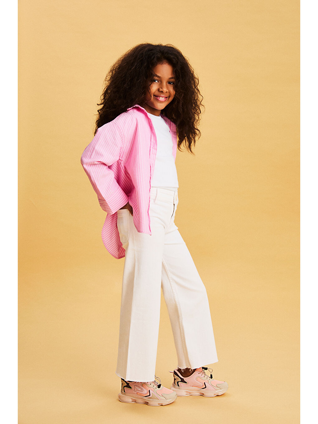 Pembe Mask Basic Kız Çocuk Pudra Spor Ayakkabı