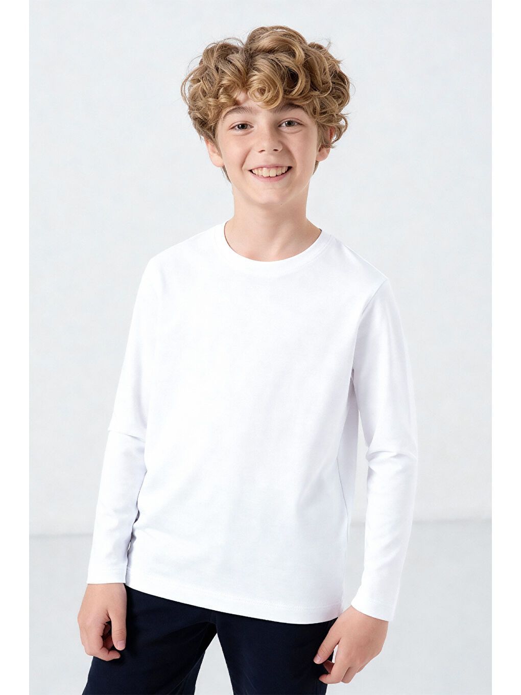 Standart Fit Basic O Yaka 2li Paket Siyah-Beyaz Unisex Çocuk T-Shirt - 11329-2