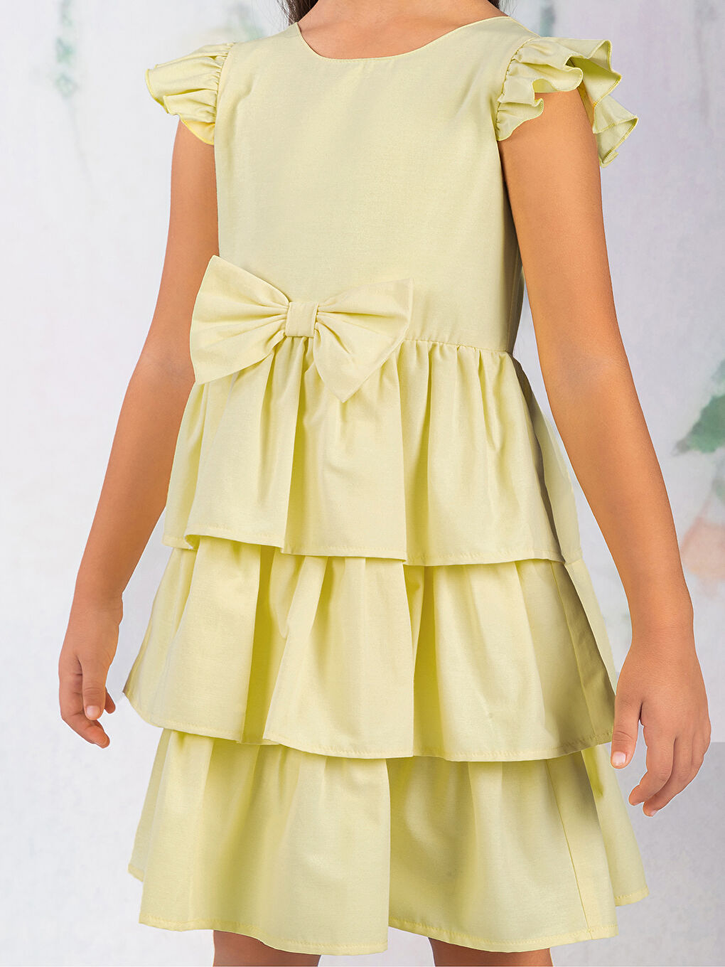 Girls Kız Çocuk Elbise 2-5 Yaş Sarı-2