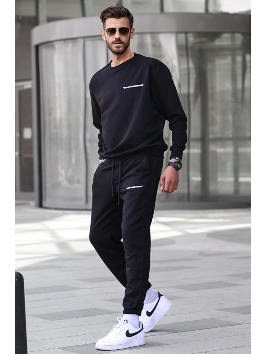 Siyah Erkek Eşofman Takımı 5285