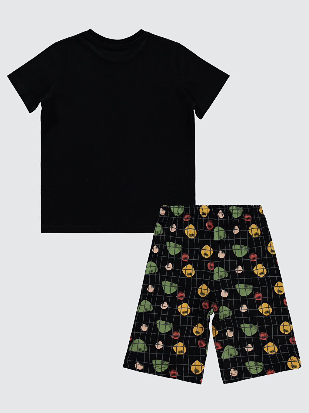 Boys Erkek Çocuk Pijama Takımı 6-9 Yaş Siyah-1