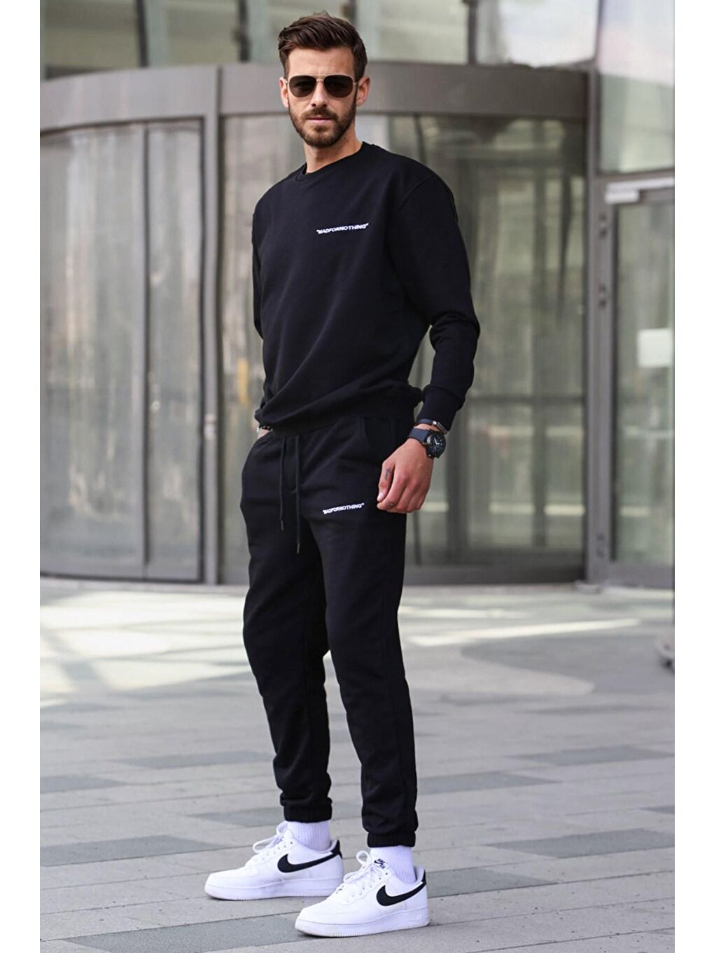 Siyah Erkek Eşofman Takımı 5285-1