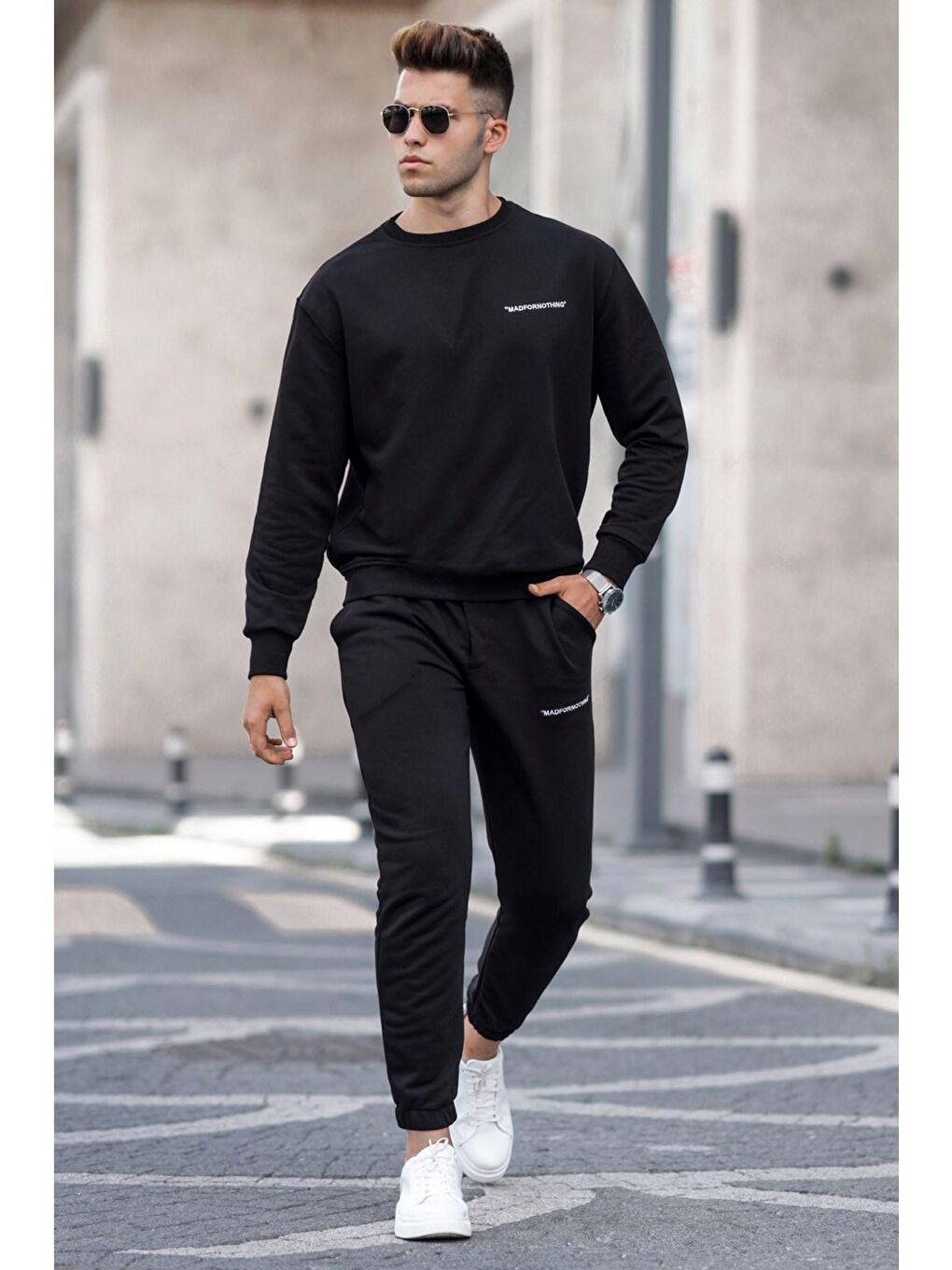 Siyah Erkek Eşofman Takımı 5285-2