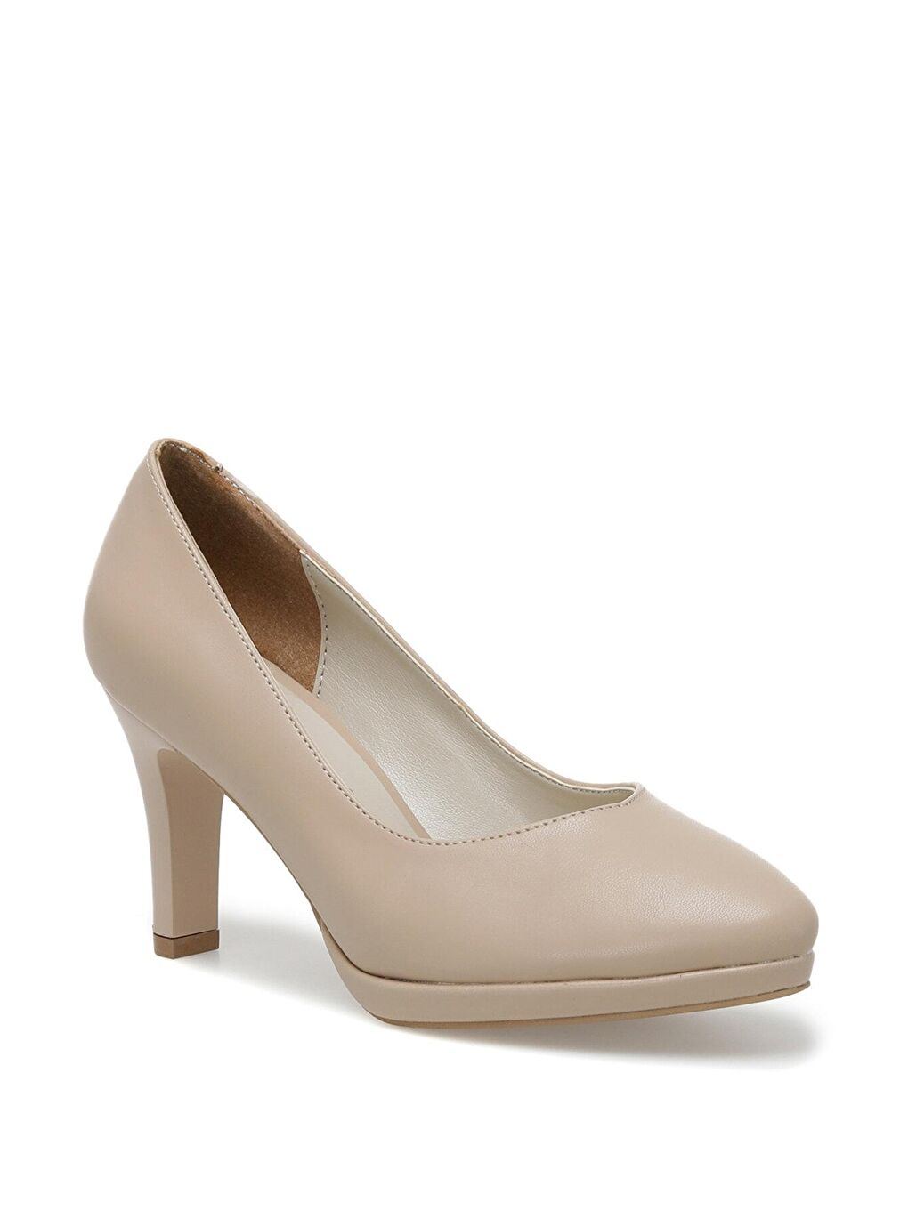 315168.Z 2PR Bej Kadın Topuklu Ayakkabı-1