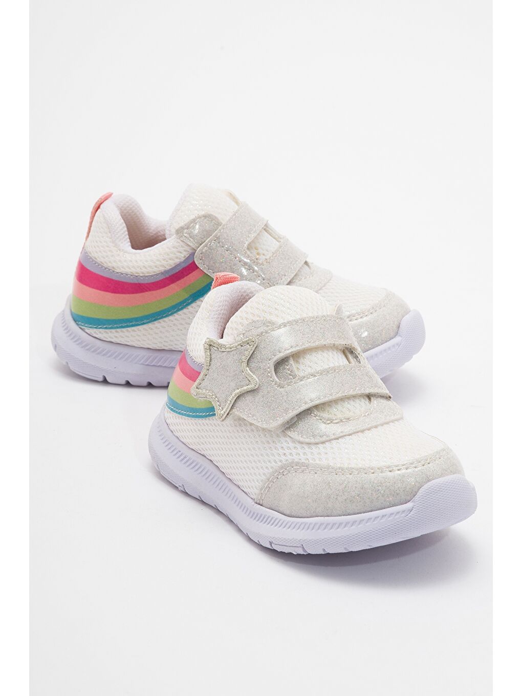 Kız Çocuk Beyaz Günlük Spor Ayakkabı-1