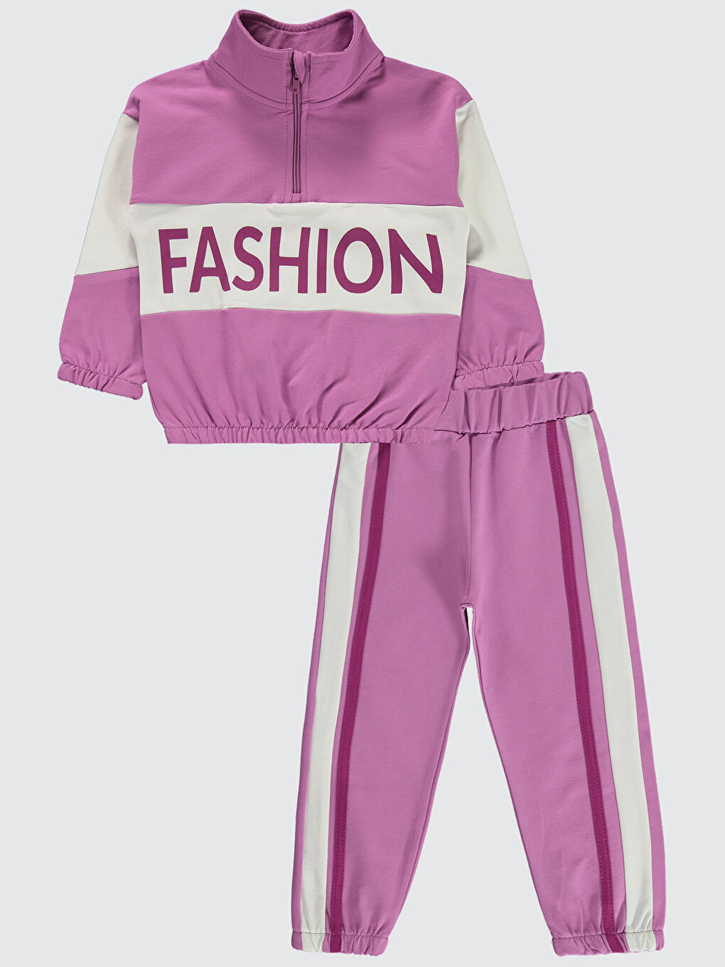 Lila Girls Kız Çocuk Eşofman Takımı 2-5 Yaş Dikkatli Leylak