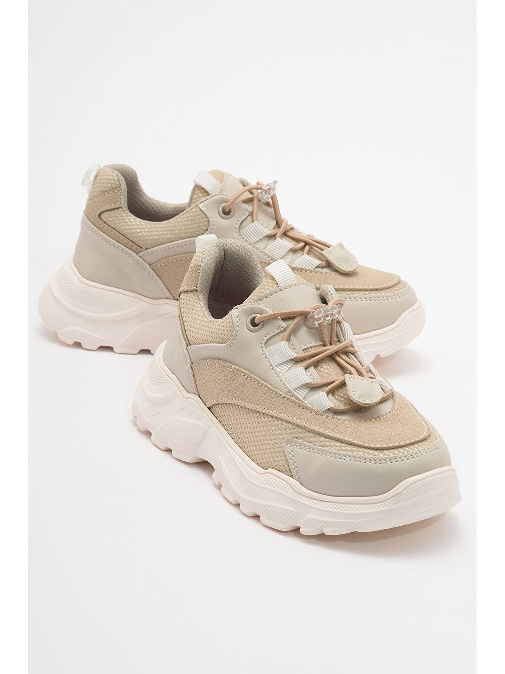 Kız Çocuk Bej Günlük Spor Ayakkabı-1