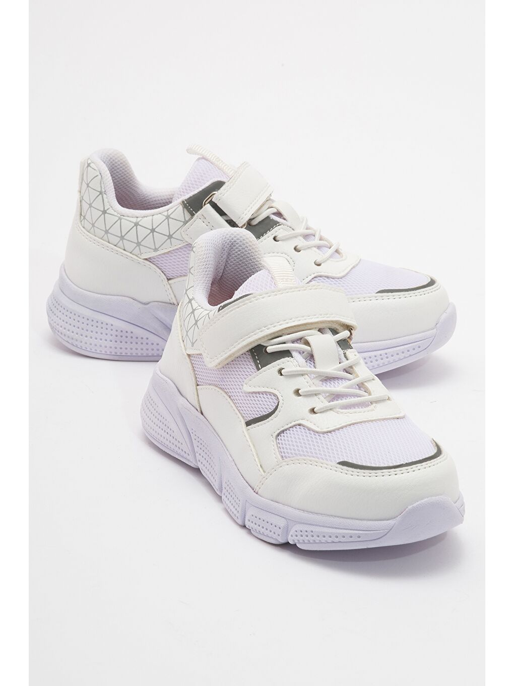 Unisex Çocuk Beyaz Günlük Spor Ayakkabı