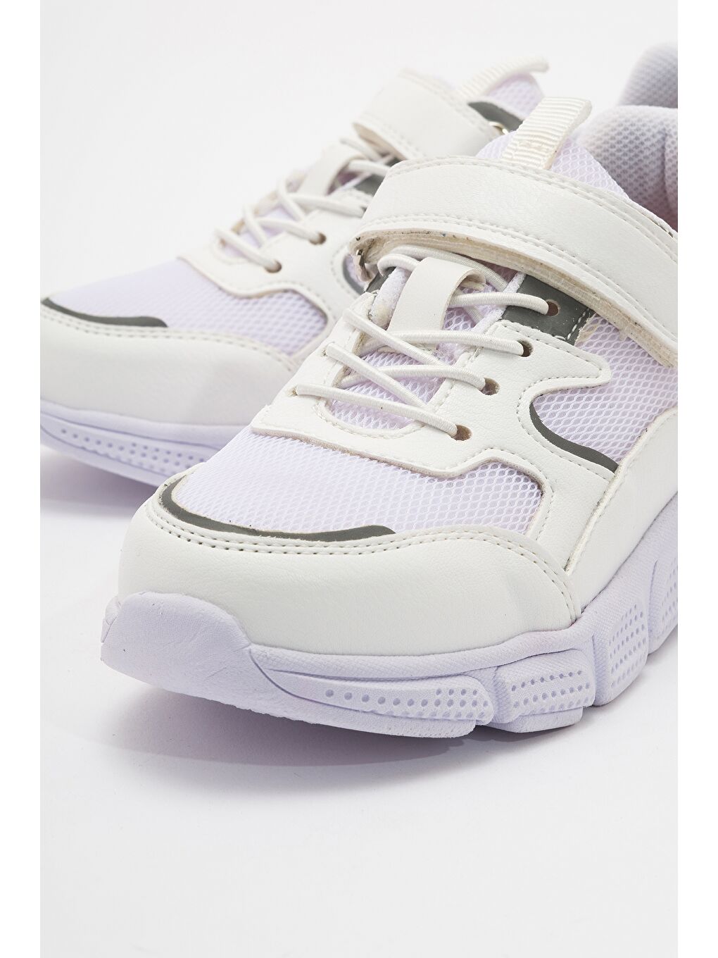 Unisex Çocuk Beyaz Günlük Spor Ayakkabı-1