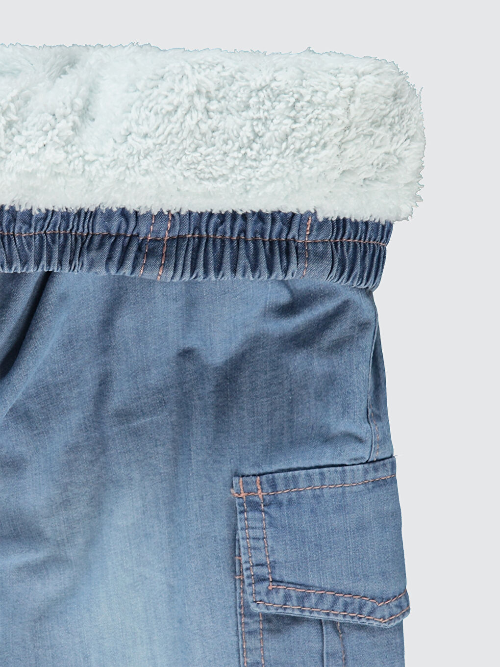 Kız Çocuk Pantolon 2-5 Yaş Açık Mavi-2