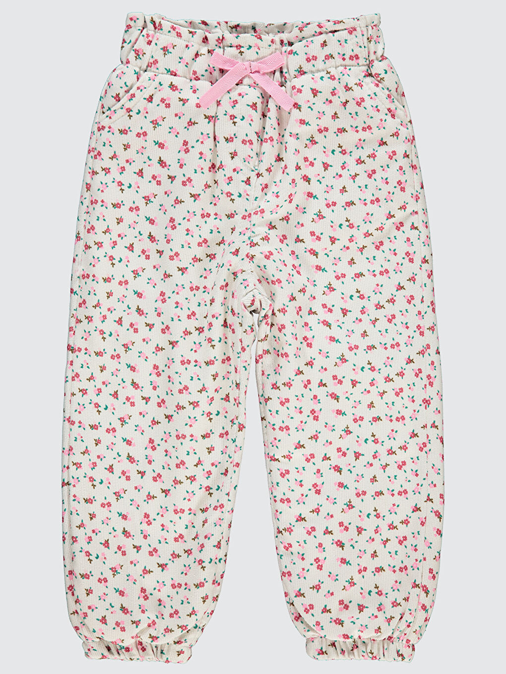 Kız Çocuk Pantolon 2-5 Yaş Ekru