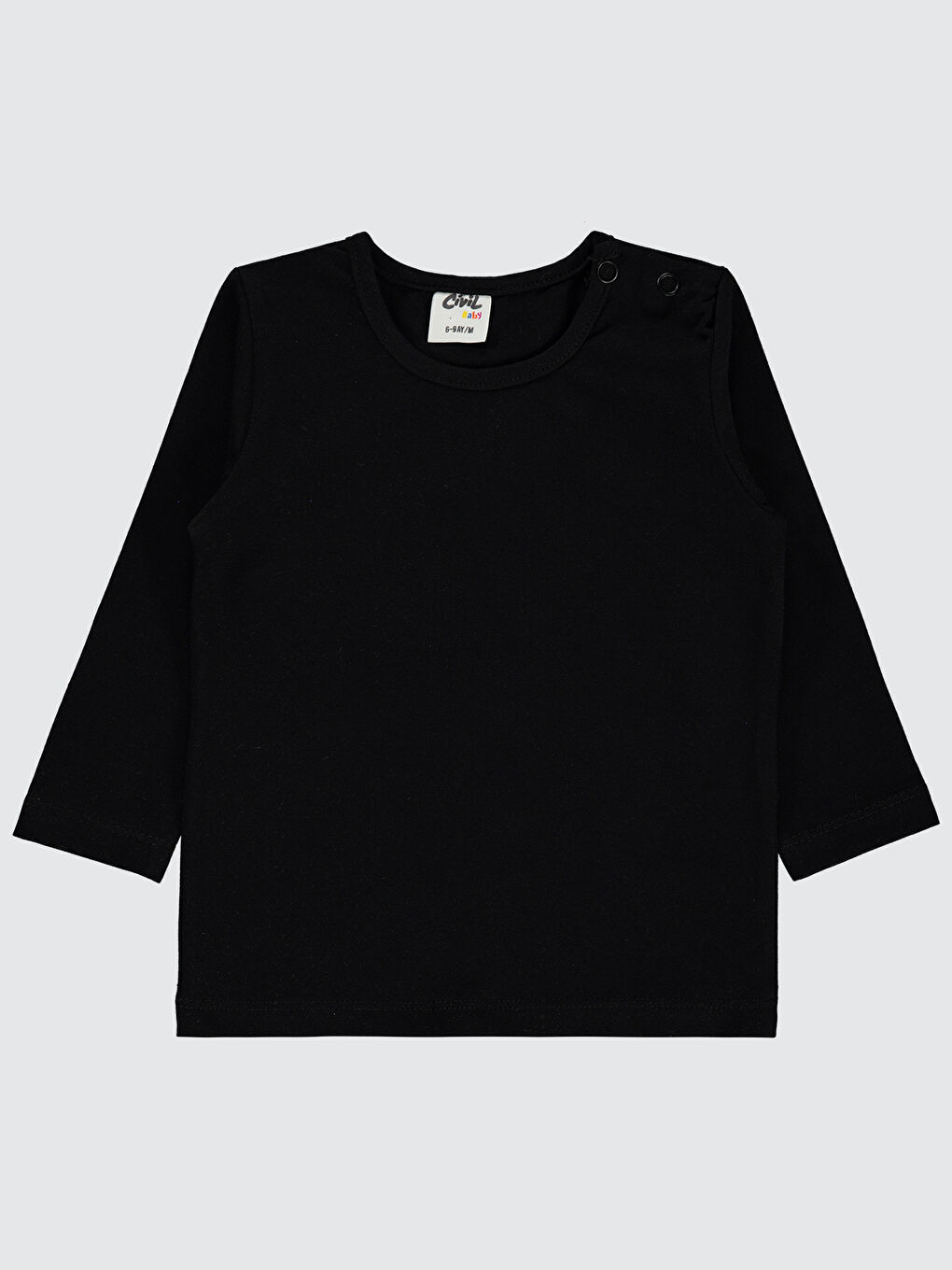 Kız Bebek Sweatshirt 6-18 Ay Siyah