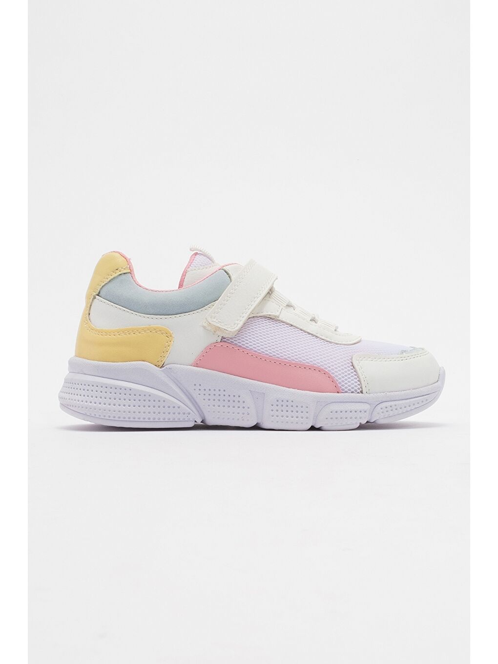 Kız Çocuk Beyaz-Pudra Günlük Spor Ayakkabı-3