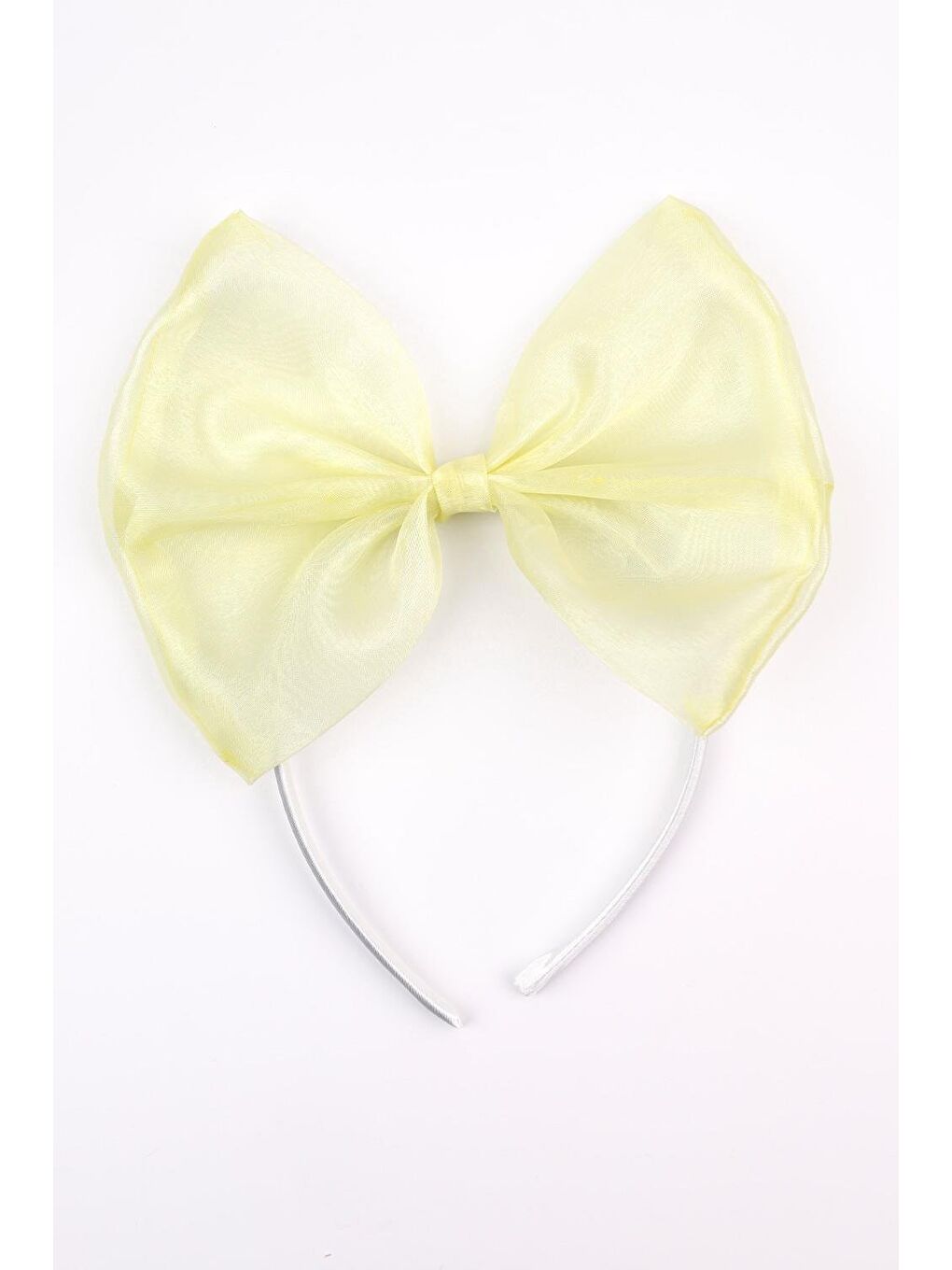 Sarı  Taçlı Organze Kız Çocuk Parti Elbisesi - Carlene-2