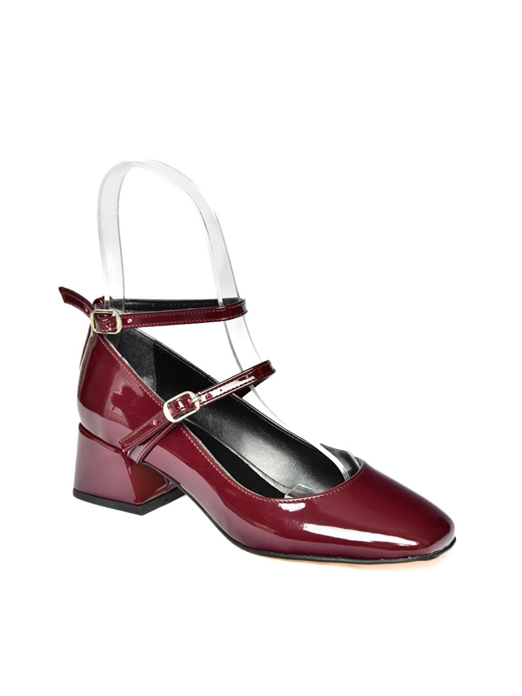 R6540372 Bordo Kadın Topuklu Ayakkabı-2