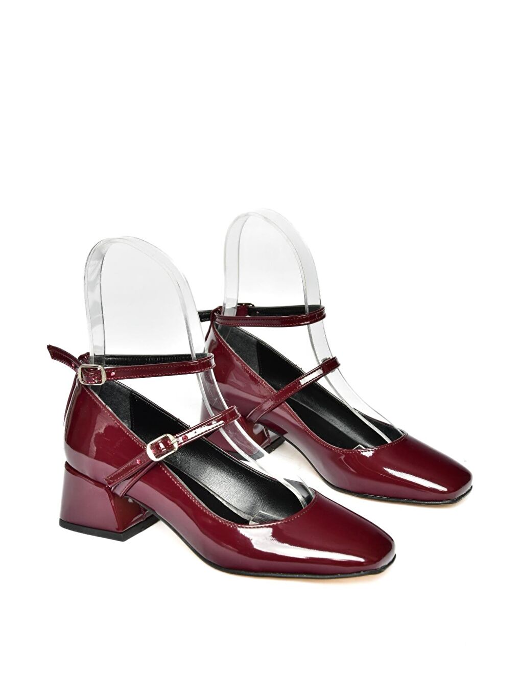 R6540372 Bordo Kadın Topuklu Ayakkabı-3