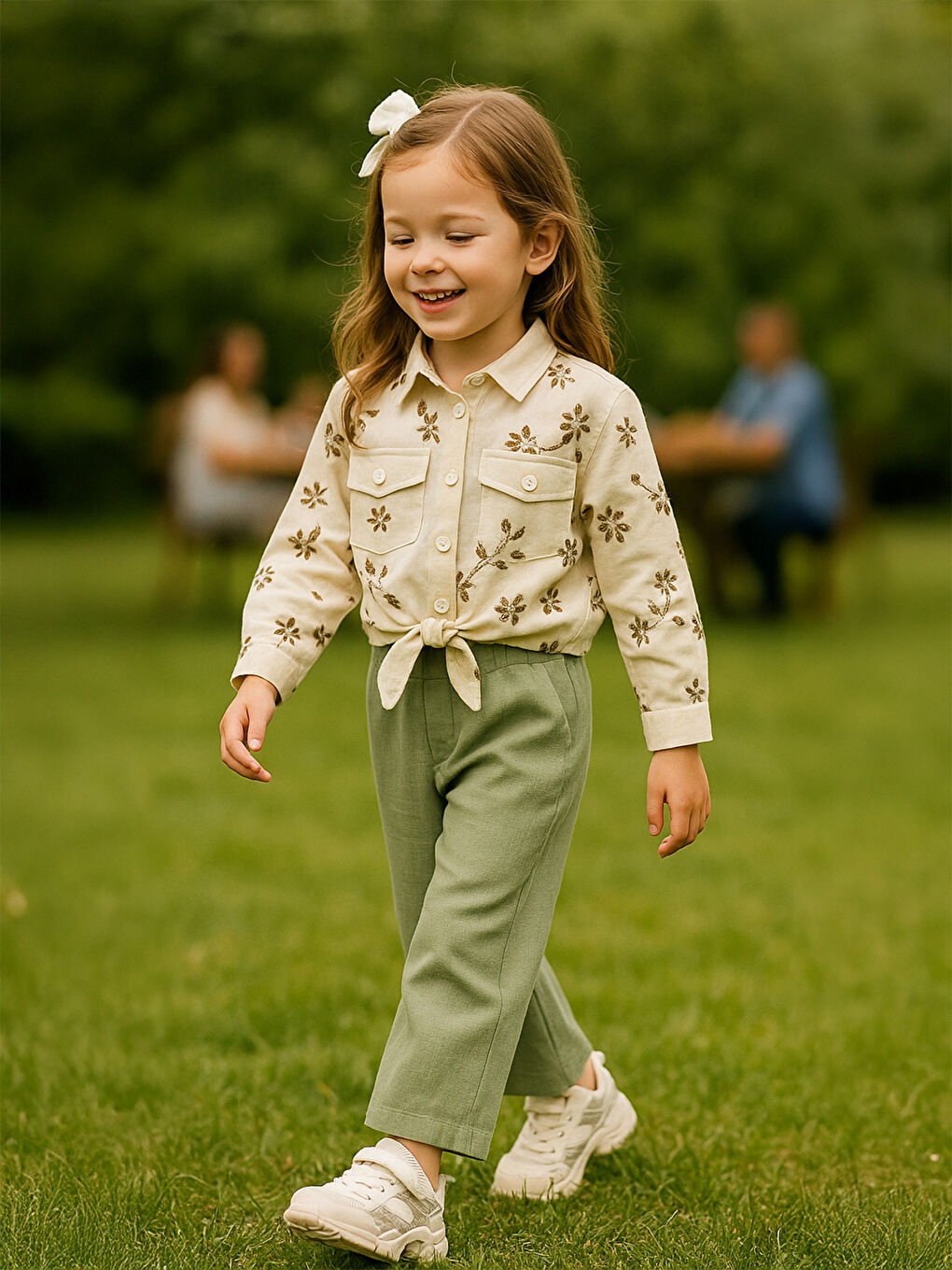 Girls Kız Çocuk Pantolon 2-5 Yaş Haki