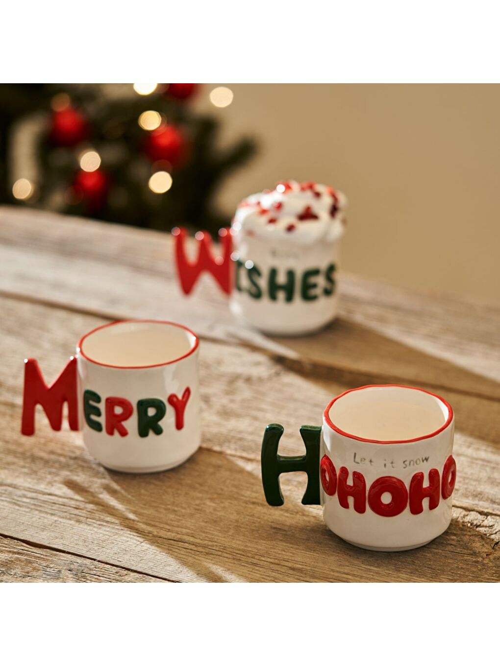 Karışık Wishes Yılbaşı Stoneware Kupa (360 cc)-2