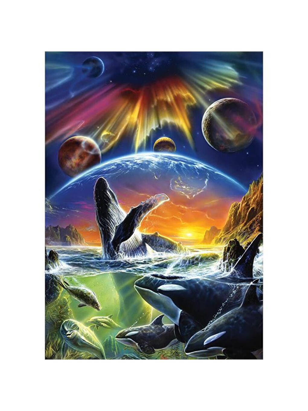 Art Puzzle Karışık 500 Parça Puzzle Orka Evreni