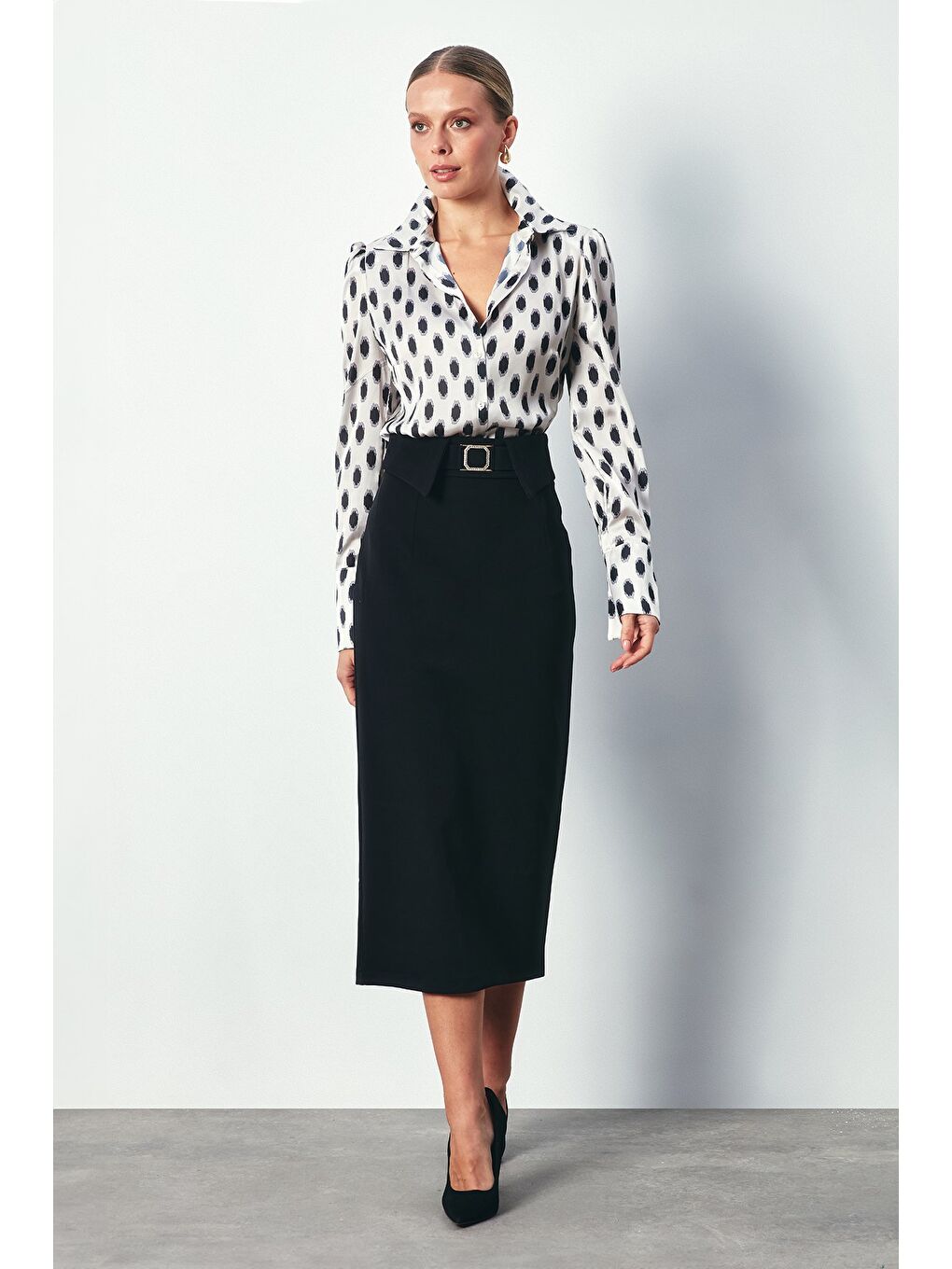 Vatkalı Gömlek - Bej-1