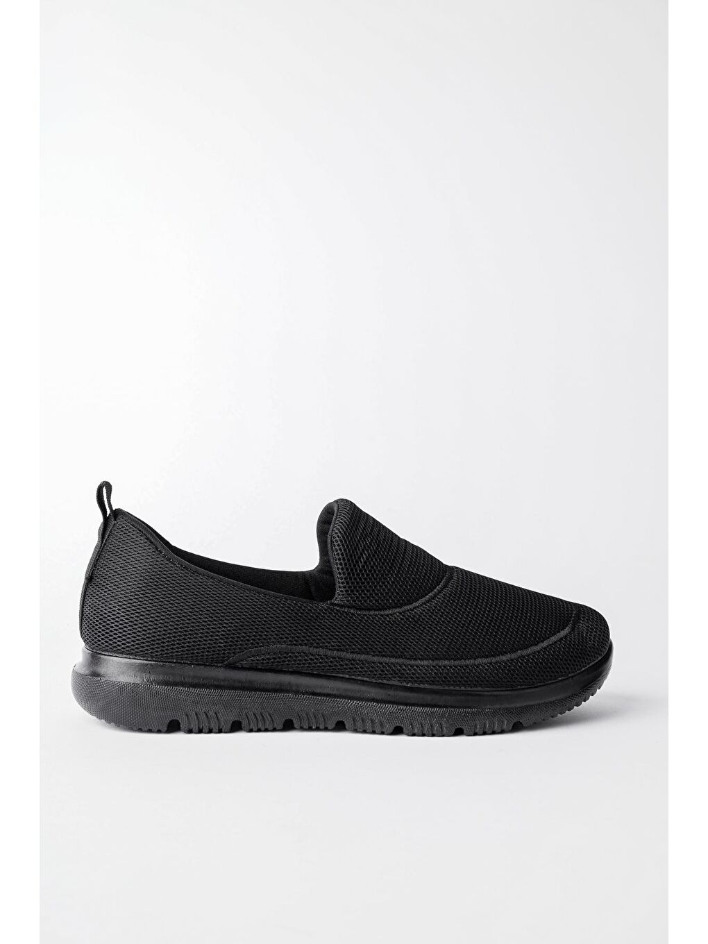 Siyah ZAC Erkek Bağcıksız Nefes Alabilen Hafif Yürüyüş Sneaker Spor Ayakkabı-2