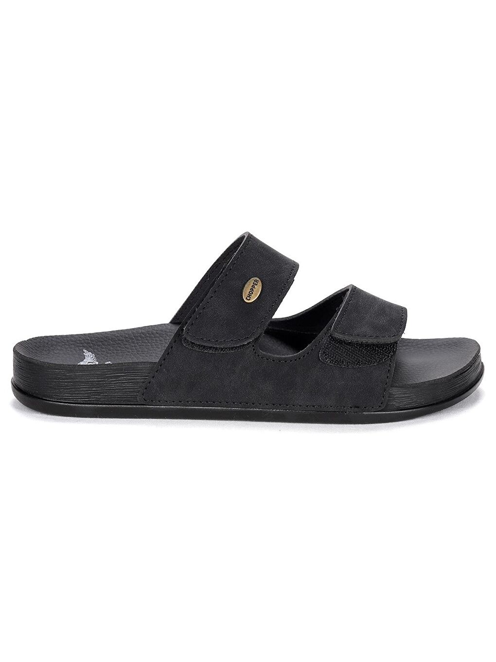 Siyah 20667 Günlük Cırtlı Erkek Terlik-3