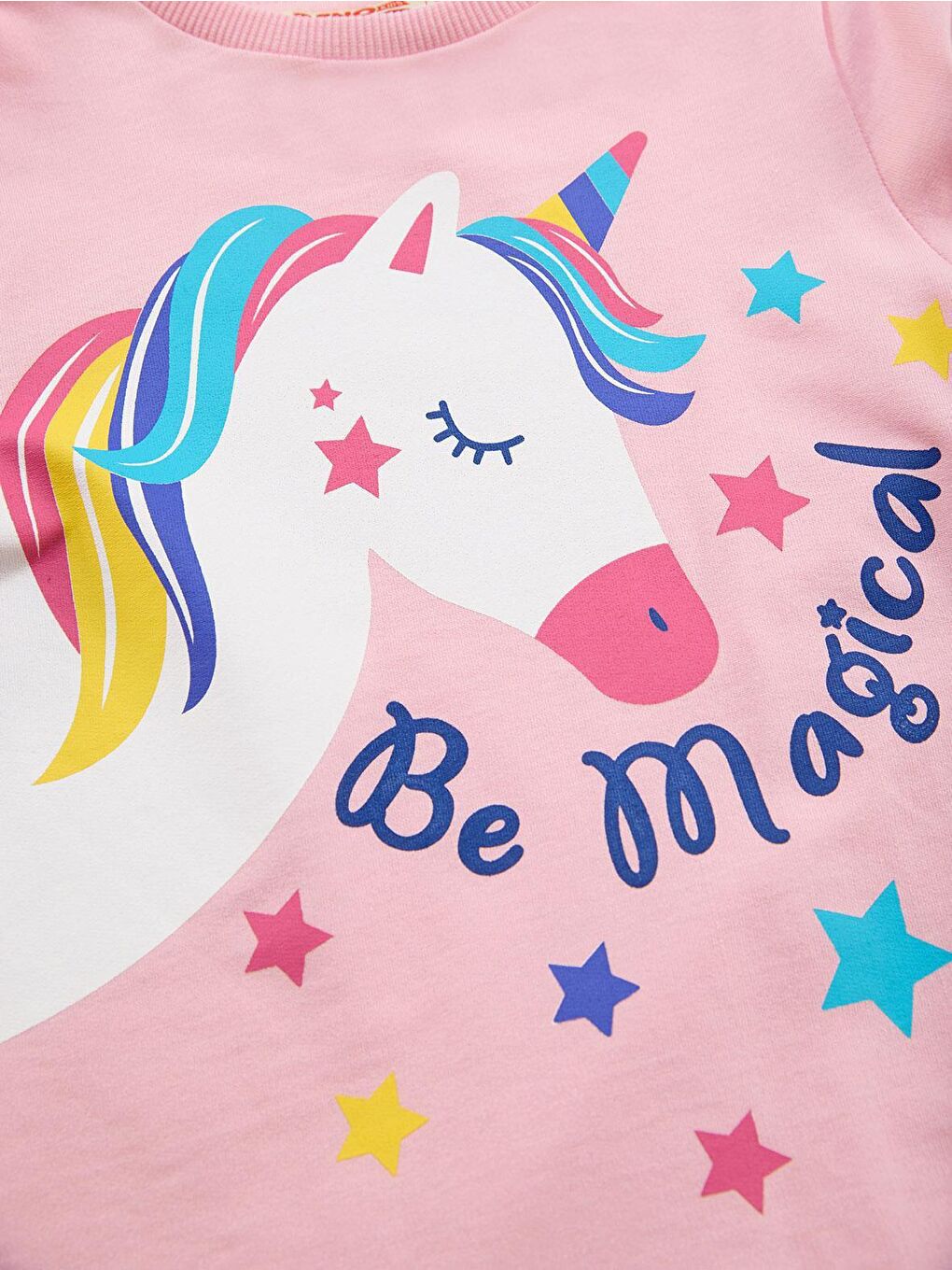 Denokids Pembe Unicorn Magic Kız Çocuk Pembe Elbise - 4