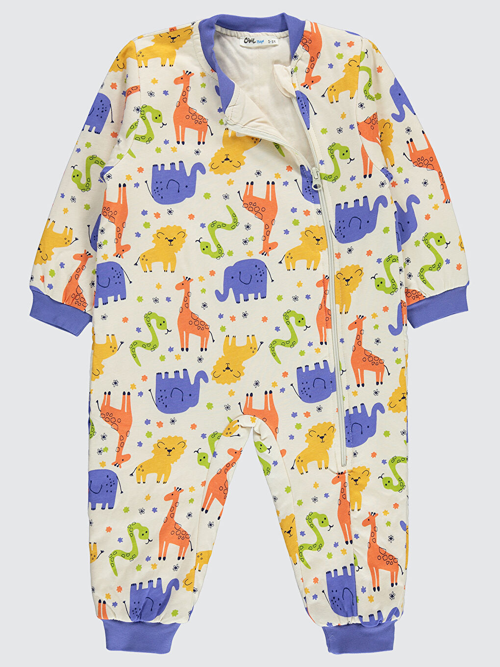 Bej Boys Erkek Çocuk Uyku Tulumu 2-5 Yaş Fil Dişi-1