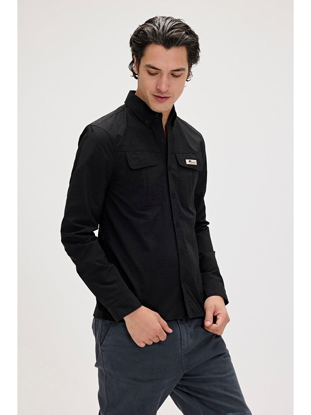 Paul Siyah Erkek Gömlek-1