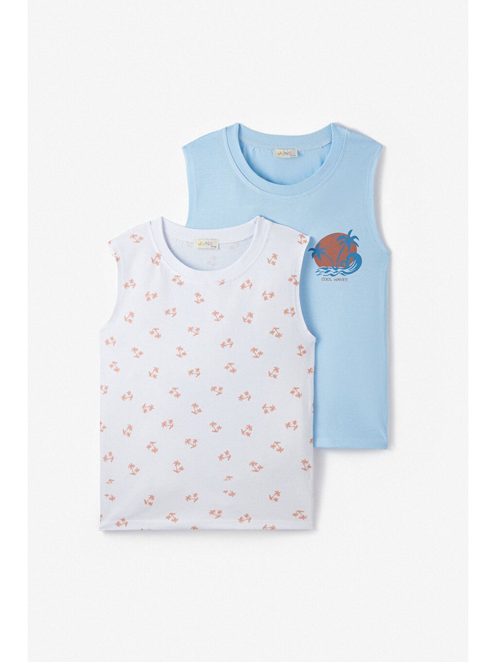 Beyaz Erkek Çocuk 2li Atlet