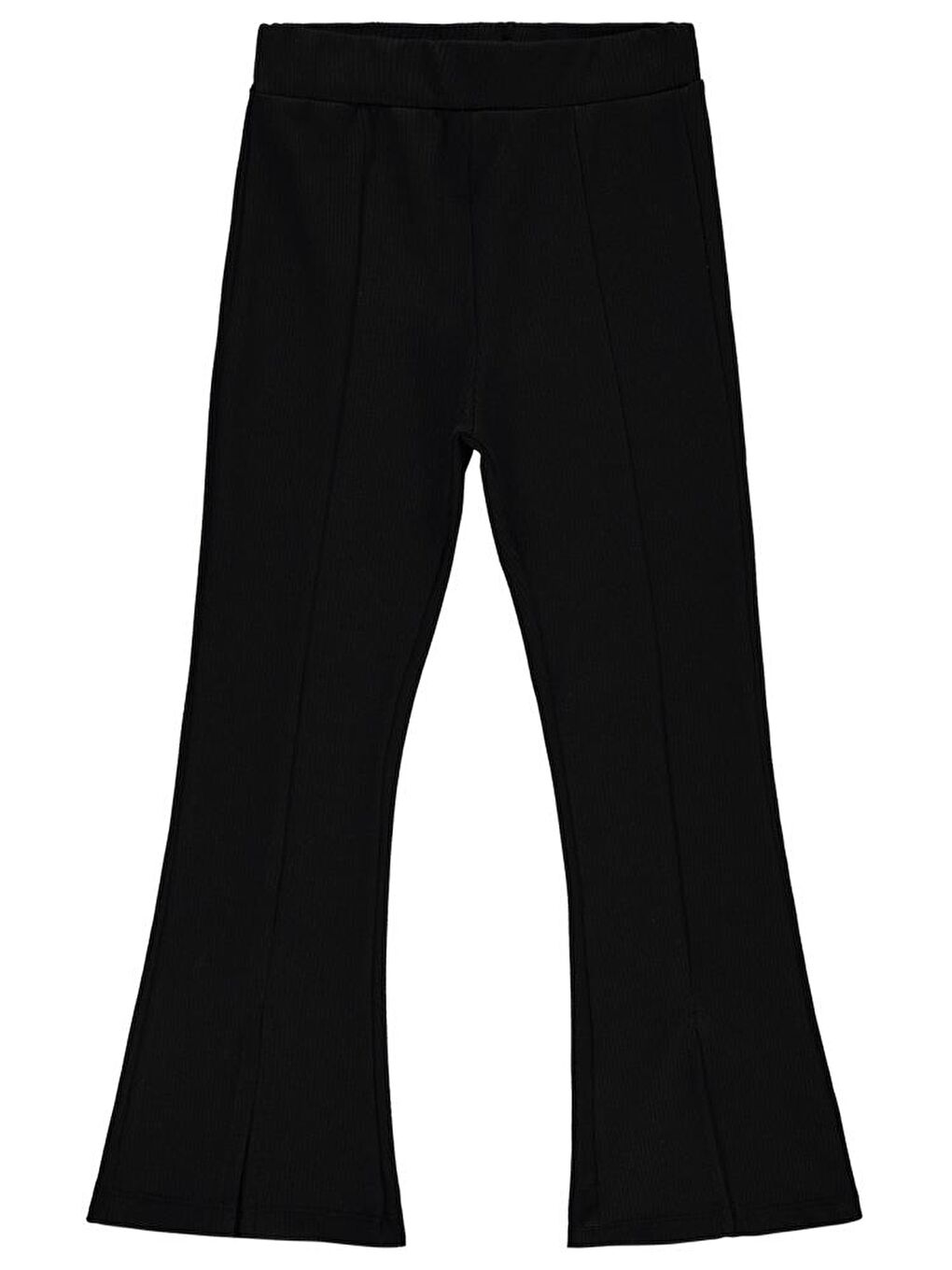 Siyah Girls Paça Yırtmaçlı 6-9 Yaş Tayt