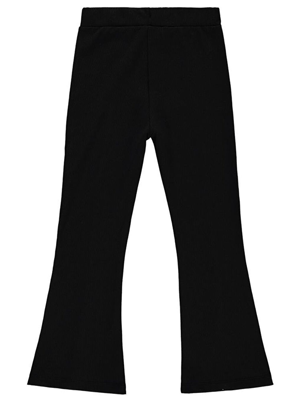 Siyah Girls Paça Yırtmaçlı 6-9 Yaş Tayt-1