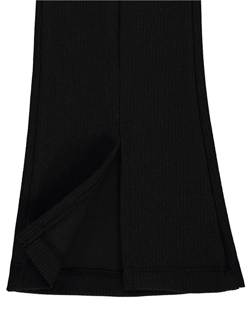 Siyah Girls Paça Yırtmaçlı 6-9 Yaş Tayt-2