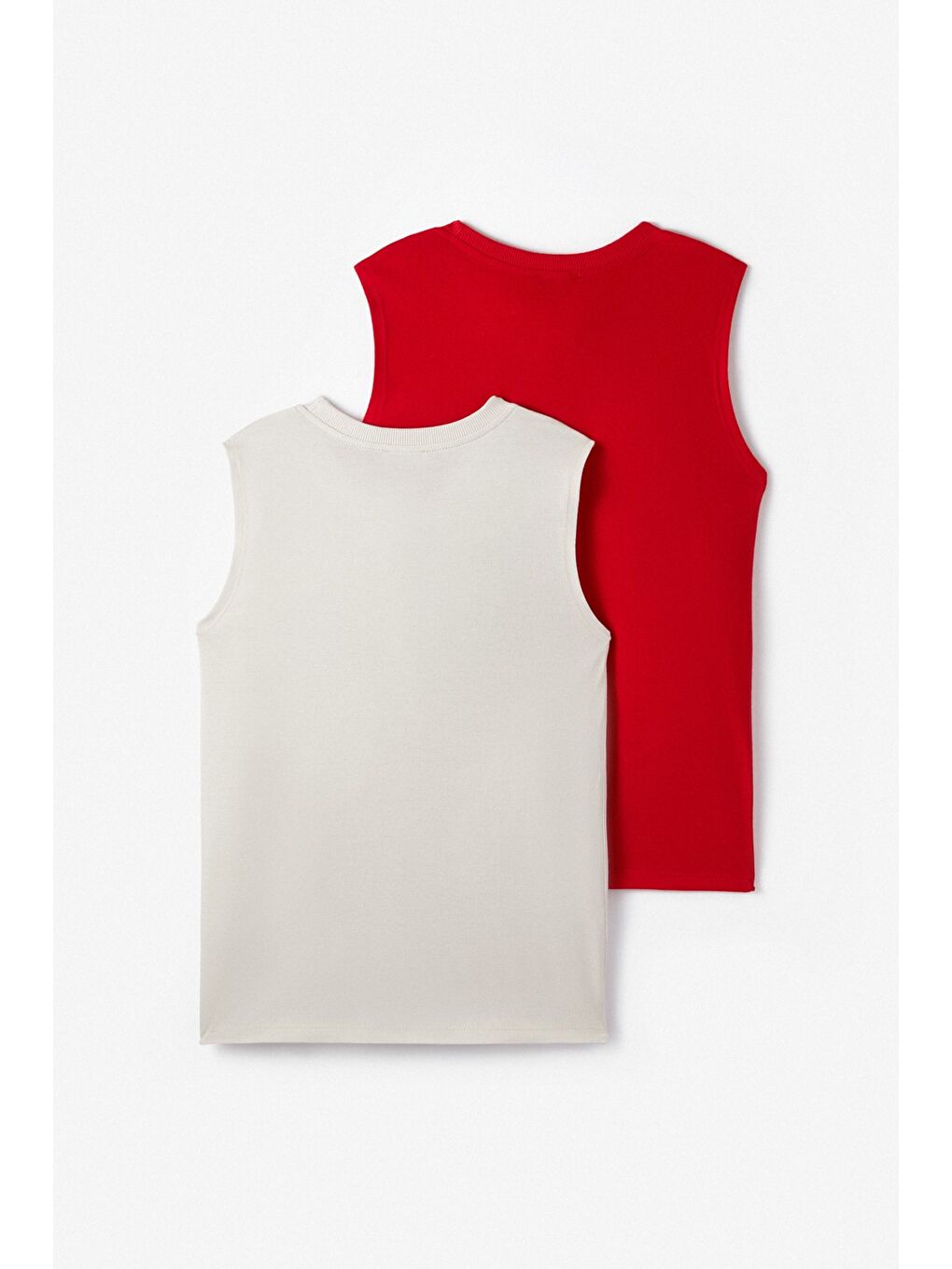 Kırmızı Erkek Çocuk 2li Atlet-1