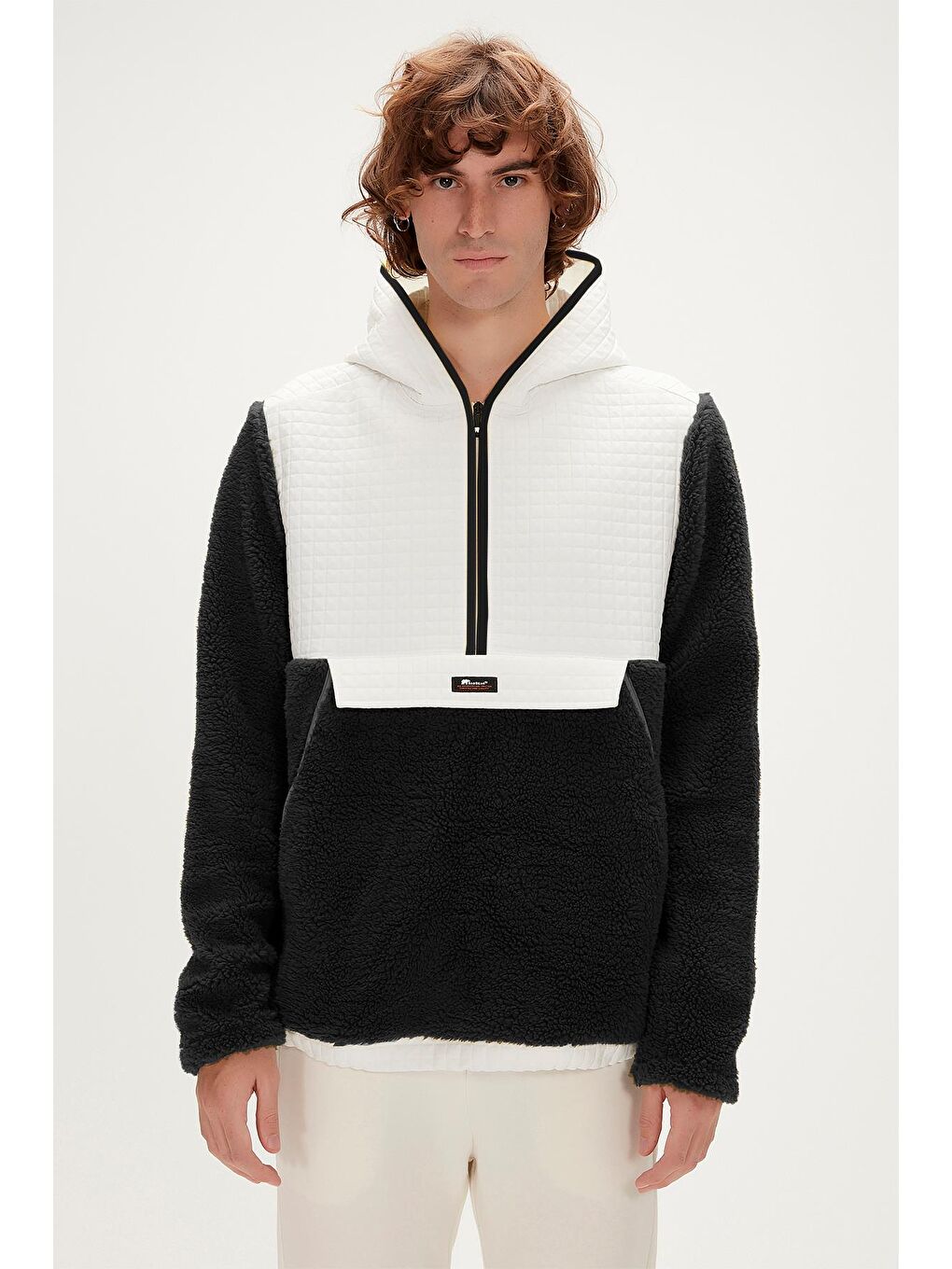 Leonard Siyah Erkek Polar Mont