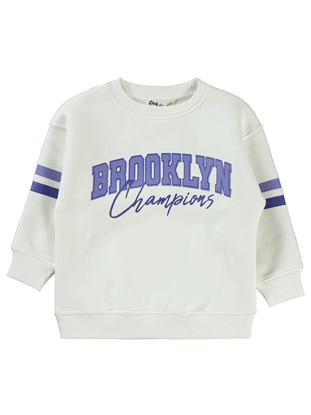 Beyaz Girls Brooklyn 2-5 Yaş Sweatshirt-1
