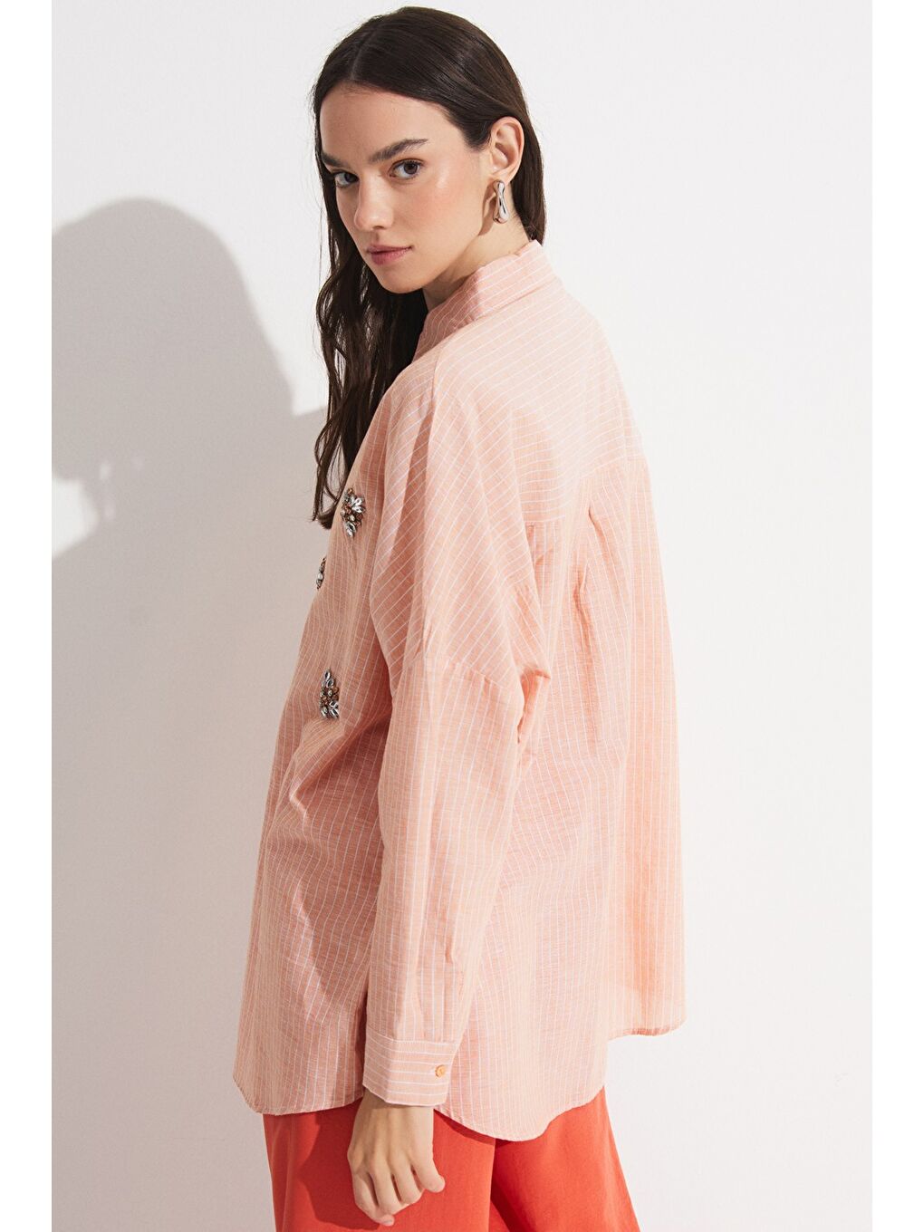 Kırmızı Exclusive Bol Kesim Pantolon-3