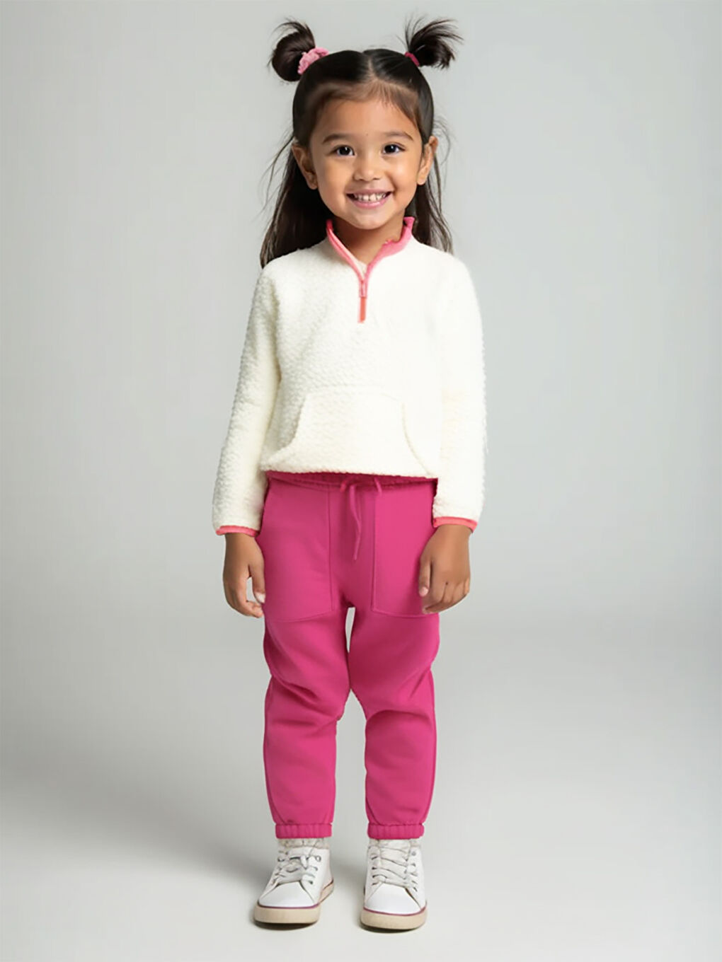 Girls Kız Çocuk Sweatshirt 2-5 Yaş Ekru