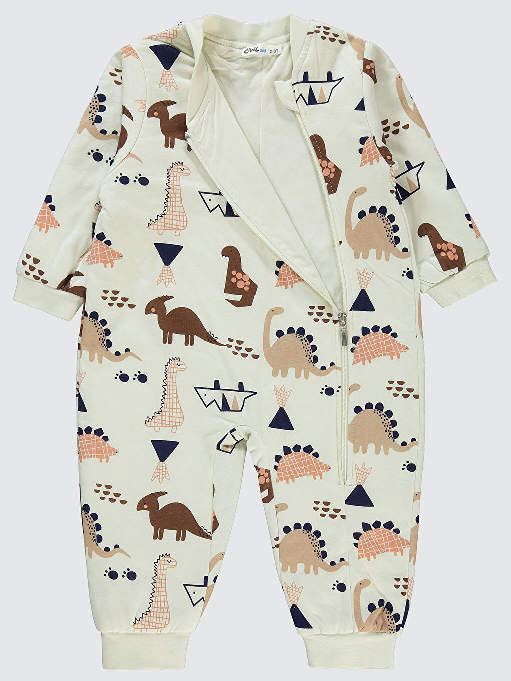 Bej Boys Erkek Çocuk Uyku Tulumu 2-5 Yaş Taş Rengi-1