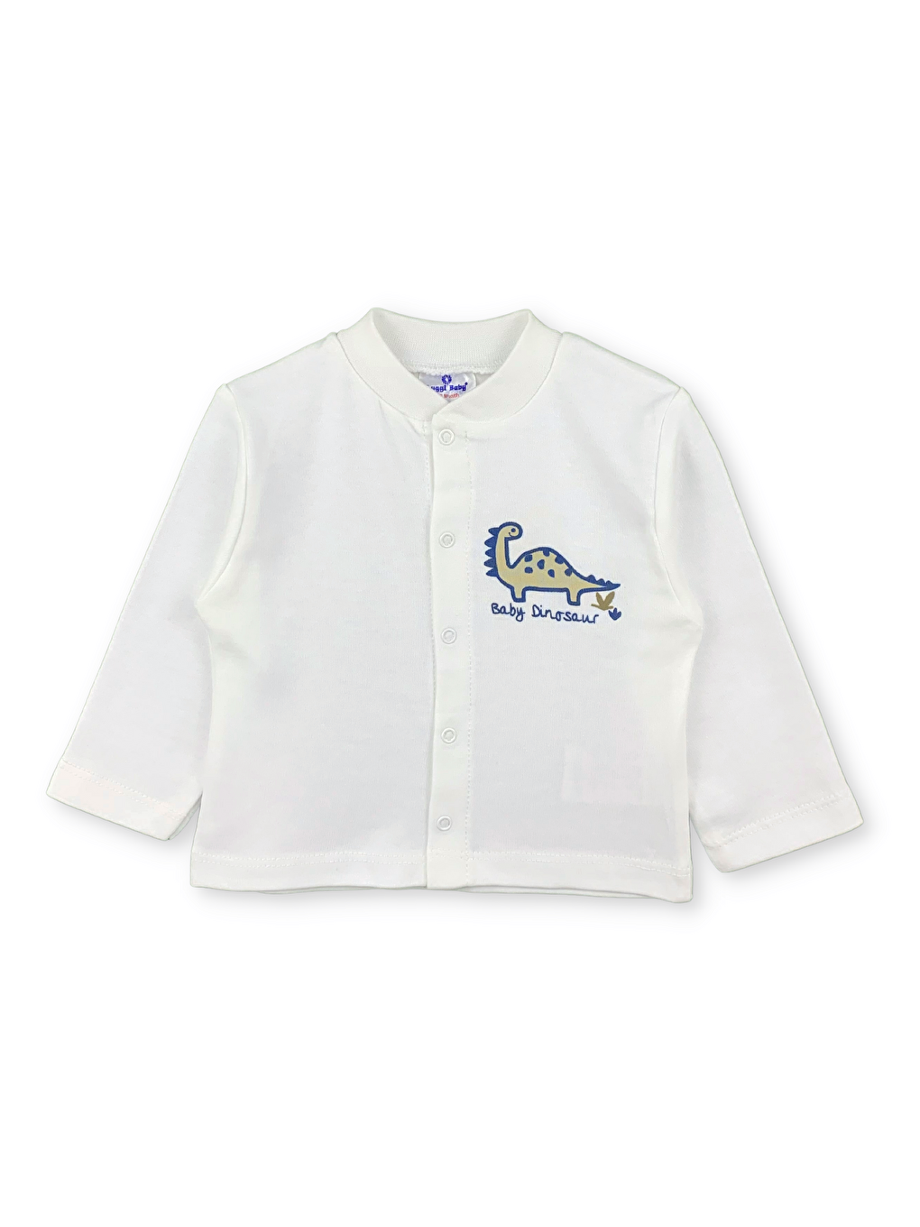 Ekru Bisiklet Yaka Uzun Kollu Erkek Bebek Takım-1