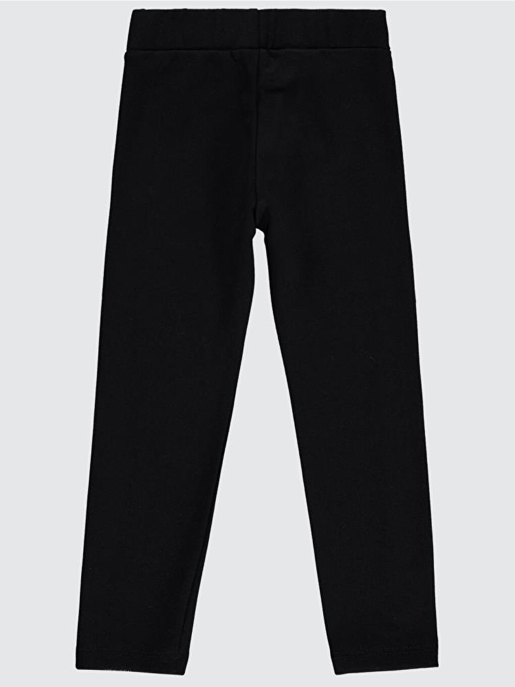 Siyah Girls Simli Şeritli 10-13 Yaş Tayt