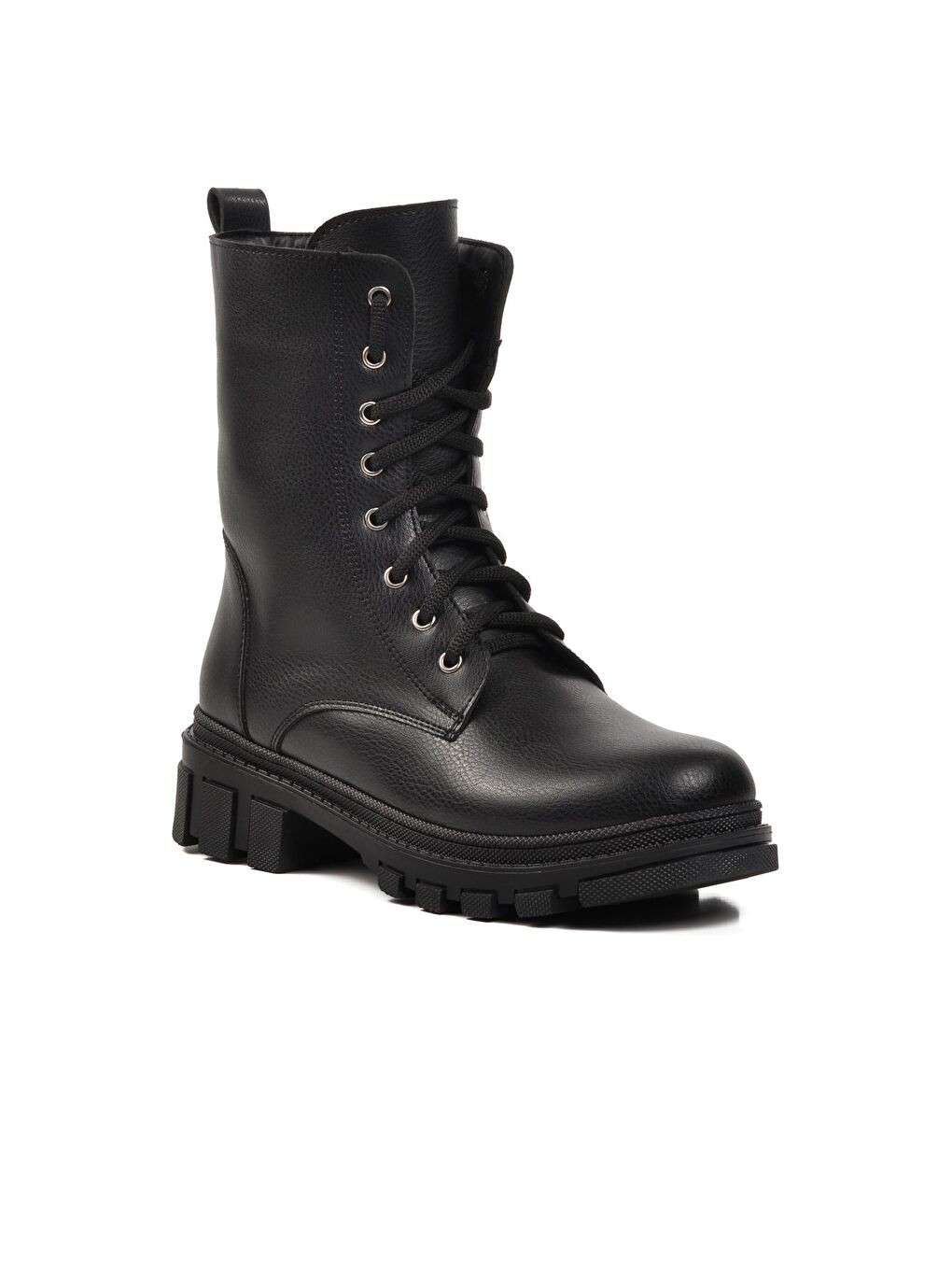 238007 Siyah İçi Polarlı Kadın Fermuarlı Bot-2