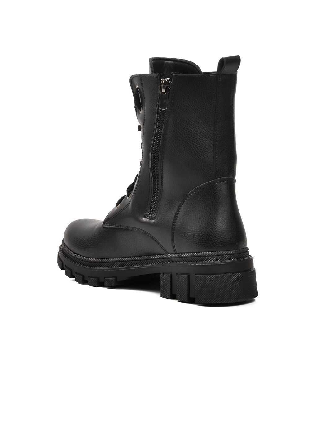 238007 Siyah İçi Polarlı Kadın Fermuarlı Bot-3