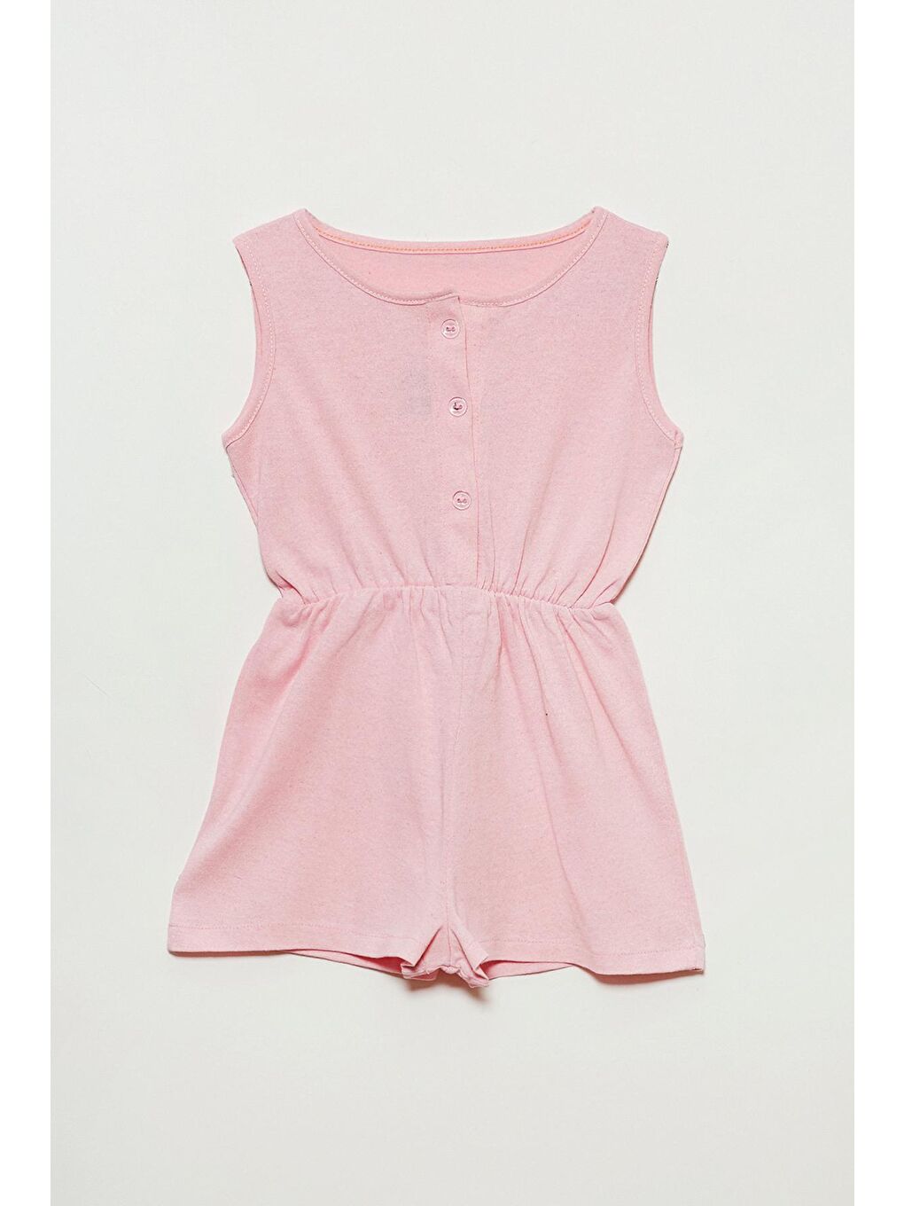 Pembe Şortlu Kız Çocuk Tulum