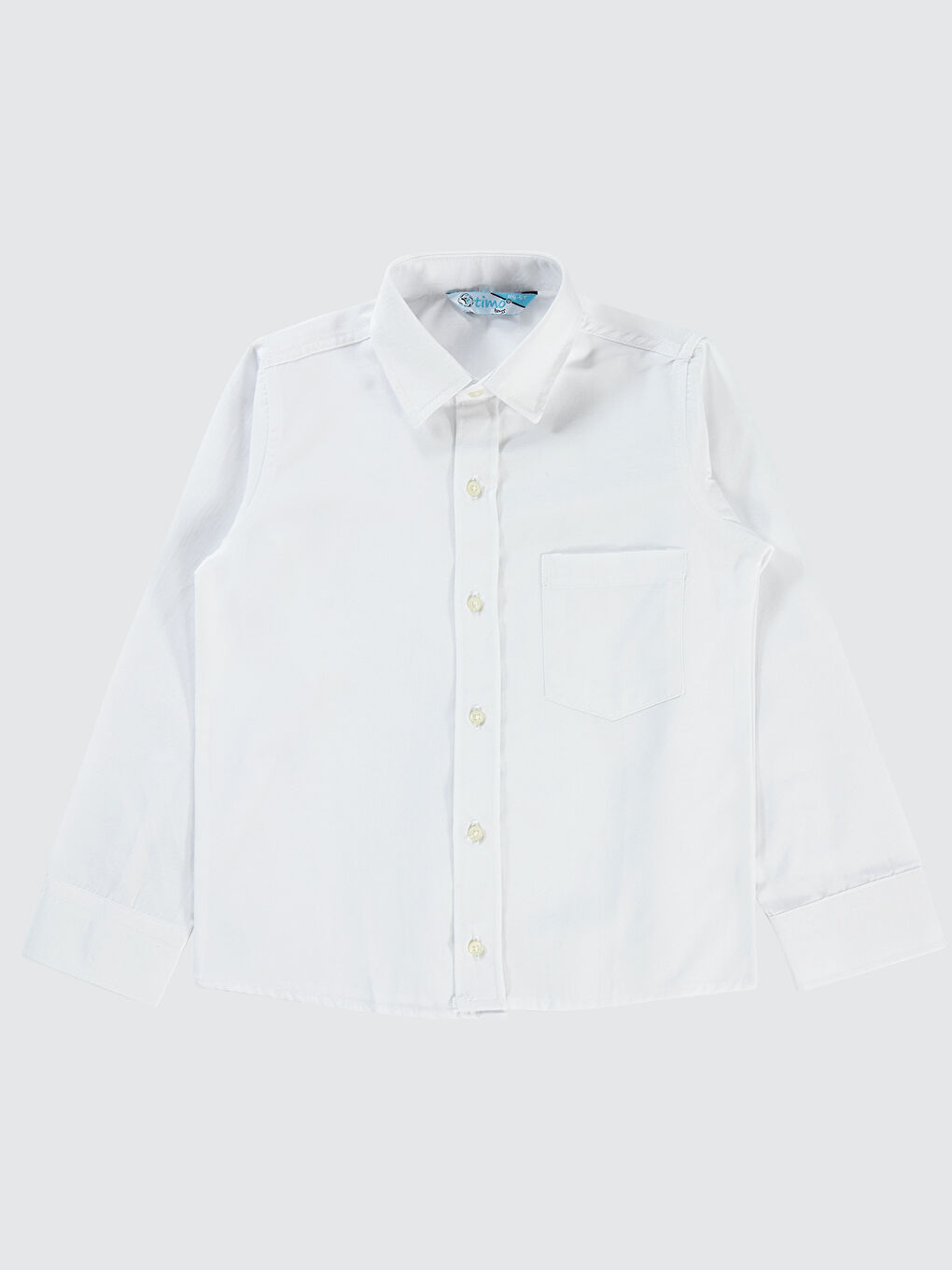 Timo Erkek Çocuk Gömlek 6-9 Yaş Beyaz